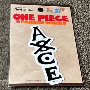 One Piece Portgas D. Ace Tattoo Sticker Water & UV Ray Protected Official Toei